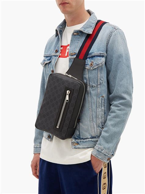 mens gucci crossbody bag sale|Gucci bag men's price.